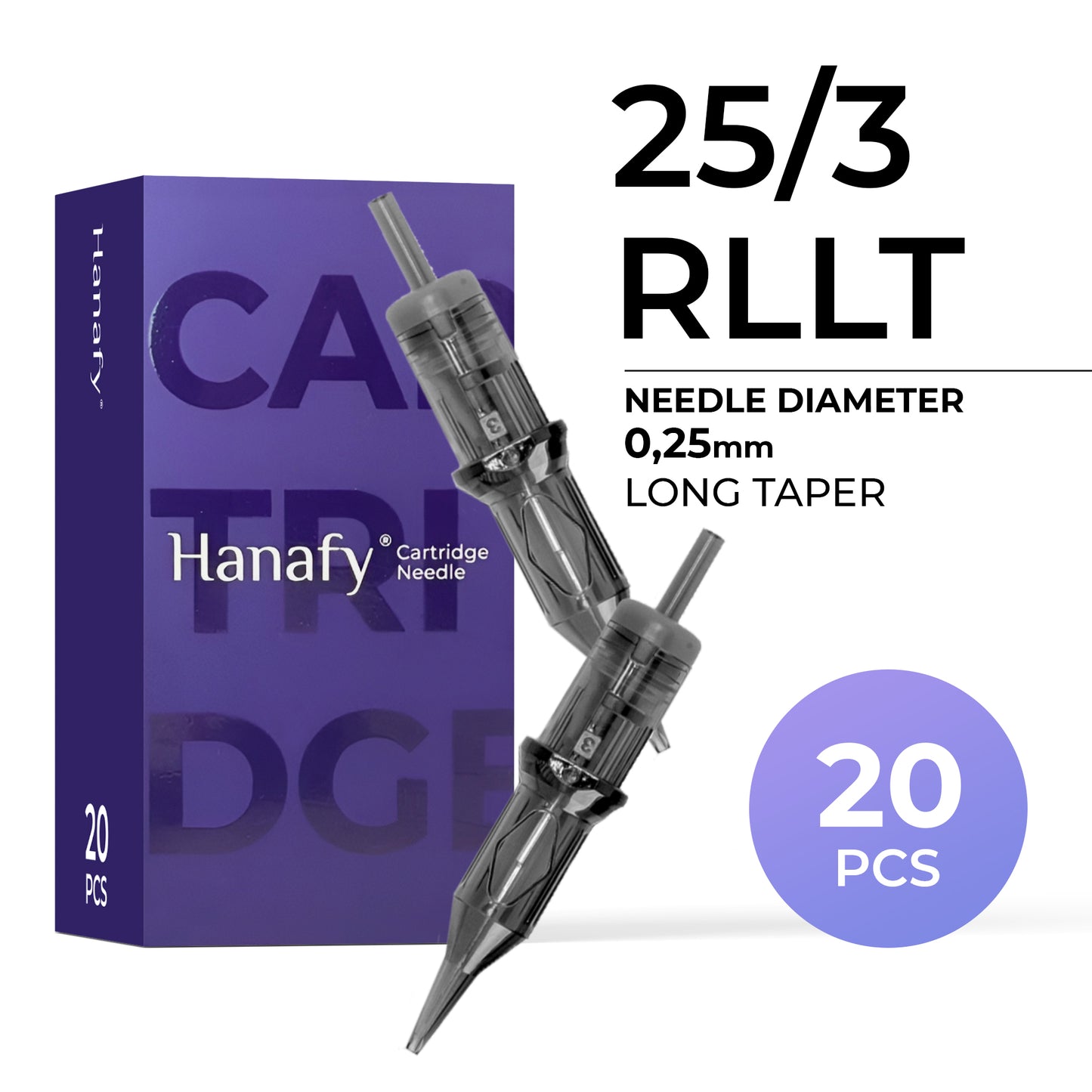 HANAFY 25/3 RLLT Cartridge Kits (20 pcs)