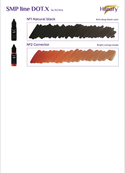 Pigment for SMP DOT.X by D.Chris №1 Natural Black, 18 ml