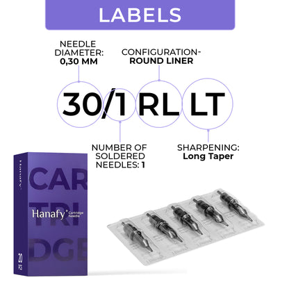 HANAFY 30/1 RLLT Cartridge Kits (20 pcs)